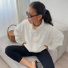 Street Chic Red Turtleneck Zipper Jackets Autumn Casual Long Sleeve Outerwear Coats For Woman Tops Female