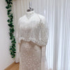Beaded Mermaid Evening Dress for Women Elegant High Neck Long Sleeves for Women Wedding Party Gown Customized