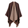 Winter Poncho Women Capes Scarf Imitation Cashmere Ladies Scarves Warm Shawls Wraps Woman Ponchos Bufanda Mujer Foulard