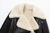 Double Sided Short Jacket Women Warm Thick Lapel Lambswool Coat Autumn Winter Vintage Female Fleece Chic Tops