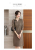 Autumn Women's Lapel Knee Length Sweater Dress Loose Temperament Solid Color Straight Knit Bottom Skirt