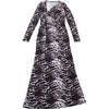 Patchwork Design Long Dress Women Autumn Inclined Shoulder Full Sleeve Skinny Stretch Wild Style Streetwear