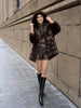 Brown Hooded Women's Faux Mink Fur Coat Thick Autumn Winter Chic Cardigan Mid Length Loose Warm Jackets 2DB4632