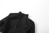Office Elegant Dress Women Autumn Single Breasted Stand Collar Simple Solid Street Commute Skinny Suit Bodycon