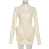 Elegant Blazer And Mini Skirt 2 Piece Sets Women Autumn Long Sleeve Slim Top Party Sexy Office Commuting Mini Dress Sets