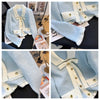 Ladies Spring Autumn Loose Small Fragrant Bow Knit Sweater Cardigan High-Quality Jacket Women's Single-Breasted Coat Female
