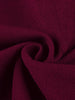 Women Elegant Square Neck 3/4 Sleeve Autumn Work Party Midi Dress Solid Color Zip Front Solid Business Casual Swing A-Line Dress