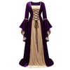 5XL women velvet evening dress indian medieval victorian dress custom designed victoria cosplay retro fancy dress long fa