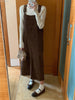 Chic Japan Mori Girls Feminine Vestidos Women Flower Embroidery Elegant Retro Cute Vintage Cotton Corduroy Pockets Shirt Dress