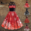 You're My Secret Women Dress Christmas Dress Snow 3D Printing Slip Party Dresses Sexy Rockabilly Dress Female Cosplay Costume