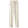Cashmere Sweatpants Women Autumn Winter High Waisted Drawstring Pants Casual Knitted Harem Pants