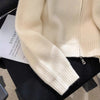 2026Autumn Winter knitted Cardigan Sweater Women Long-Sleeved Zipper High Neck Coat Female Loose Sweater Ladies Tops