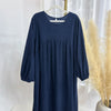 Dubai Corduroy Abaya for Muslim Women Eid Ramadan Modest Dress Loose Large Elegant Gown Islam Clothing Turkey Solid Robe