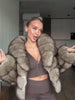 Women Thick Faux Fur Coat Lapel Hidden Button Loose Elegant Lady Outerwear Female Street Warm Commute Overcoat