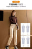 Spring Winter Plus Velvet Women Jeans Button High Waist Solid Pants Pockets Thicken Casual Straight Trousers