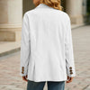 Corduroy Suit Jacket For Womens Business Casual Outfits Long Sleeve Notched Lapel Casual Work Suits Jackets For Women Plus Size
