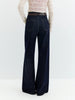 Slim Denim Jeans for Women Autumn Style Mid-waisted Zipper Flared Pants Cotton Retro Solid Chic Streetwear