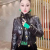Korean Down Cotton Jacket Women Winter Loose Stand-up Collar Casual Short Waterproof Parka Outwear Ladies Warm Overcoat