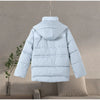 Printed Women's Winter Down Jacket With Hood Zipper Slim Long Sleeve Warm Thicken Quilted Padded Jackets Outerwears