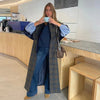 Elegant Cloak Double Breasted Long Coats Women Retro Lapel Double Side Loose Coat Female Autumn Winter Lady Outwear