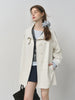 British Style Design Stand Collar Windbreaker Trench Jacket for Women Autumn Casual Chic Coats for Women