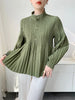 Spring Women's Short Trench Coat Stand Collar Loose Casual Loose Single Breasted Lantern Sleeve Jacket 2DB6686