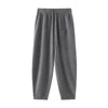 Women Cashmere Pants Autumn Winter Casual Loose Long Bloomers 100% Cashmere Knit Pants Chic Drawstring Pocket Cashmere Trousers