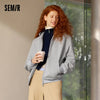 Jacket Women Fleece Drop Shoulder Loose Lazy Sweatshirt White Winter Minimalist Hooded Women's Clothing