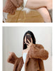 Real Rabbit Fur Hooded Coat Long Sleeve Women Casual Loose Knitted Genuine Fur Jacket With Hood Female Natural Fur Outwear