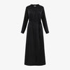 AS AW25 satin dress elegance lady ruffled neck woman clothes with Removable belt