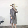 Autumn Style Pleated Autumn Style Women's Loose Large Size Mid-length A-line Dress