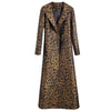 High End Leopard Coat Women Spring Autumn Korean Slim Long Trench Coat Female Windbreaker With Belt Mother Outwear 4XL