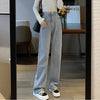 Woman Vintage Wide Leg Jeans Girls High Waist Pants Female Black Black Grey Retro Blue Light Blue Pink Denim Trousers