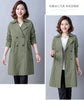 Spring Autumn Comfortable Women's Trench Coat Mid Length Version Temperament Female Windbreaker Outerwear