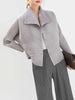 Short Jacket For Women Spring Casual Temperament Loose Large Lapel Single Breasted Pleated Coat 2DA8011