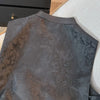 Chinese Style Black Women Loose Fit Vest Coat Spring Autumn Female Jacquard Camisole Ladies Cardigan Waistcoat Jacket