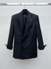 Women's Double Breasted Blazer Classic Versatile Comfortable Ladies Jacket
