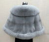 White Fur Shawl Women's Jacket Autumn Winter Faux Mink Fox Fur Dress Cheongsam Cloak Coats Thicken Warm Short Outwear
