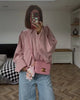 Women Suede Textured Jacket Long Sleeve Lapel Collar Loose Coats Casual Female Outerwear Chic Tops