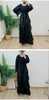 Ruffles Pleated Dress Women Round Neck Flare Sleeves Solid Maxi Belt Dresses Party Spring 2AA1502