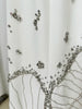 High Street Designer Vestido Women's Long Sleeve Crystal Diamonds Beaded Long Maxi Dress