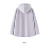 Jacket Women Winter Reversible Sweatshirt Faux Lamb Wool Fleece Solid Color Top Women's Clothing