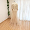 Beaded Mermaid Evening Dress for Women Elegant High Neck Long Sleeves for Women Wedding Party Gown Customized