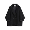 Women Blazer Double Breasted Notched Suit Jacket Autumn Vintage Casual Women's Clothing Streetwear