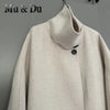 Women Long Double-sided Woolen Blend Coats Retro Loose Female Overcoat Single-Breasted Ladies Windbreak Autumn Winter