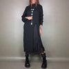 Autumn Winter 2 Piece Set Women Casual Solid Split Knitted Sweater Long Dress Suit Sexy V Neck Patchwork Lace Casual Outfits