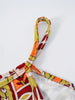 Four Seasons Colorful Paisley Floral Pattern Print vacation style women's dress