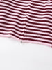 Spring Striped Loose Knit Cardigans Women Casual Turtleneck Zip-up Pink Sweater Coat Women Knitwear Streetwear