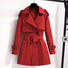 Spring Autumn Trench Coat Women Korean Double Breasted All-Match Casual British Style Short Windbreaker Female Outerwe