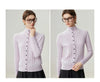 Autumn Women's Cardigan 100% Cashmere Knitted Sweater Chic Tops Female Causal Turtleneck Collar Loose Size Jacket Coat